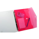 Sachet de 5 pochettes-enveloppes perforées polypropylène - A4