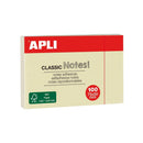 POST IT NOTES 50X75 JAUNE APLI