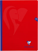 cahier broché cousu fil Mimesys 192 pages 24x32 cm 90g grands carreaux, couverture polypro