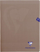 Cahier agrafé Mimesys grands carreaux couverture polypropyléne