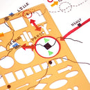 Trace symbole pour carte et schéma, GI42440, Orange "GRAPH'IT Gabarit OTAN -"