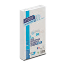 enveloppes blanches DL 110x220 90 g/m² précasées bande de protection 50u
