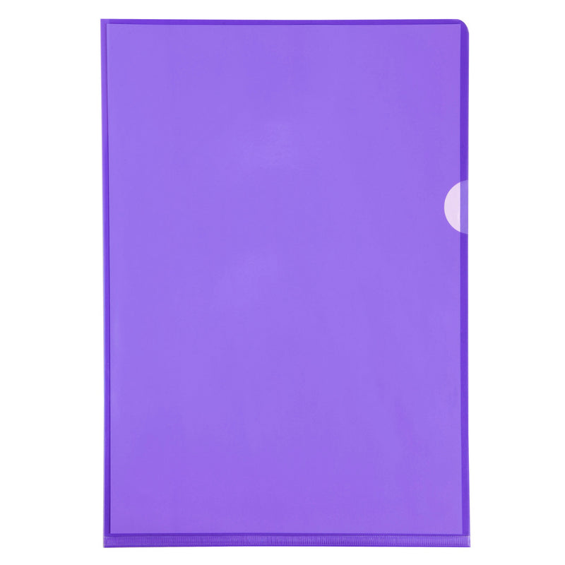 Pochettes coin PVC lisse haute résistance 13/100e - A4  10 U