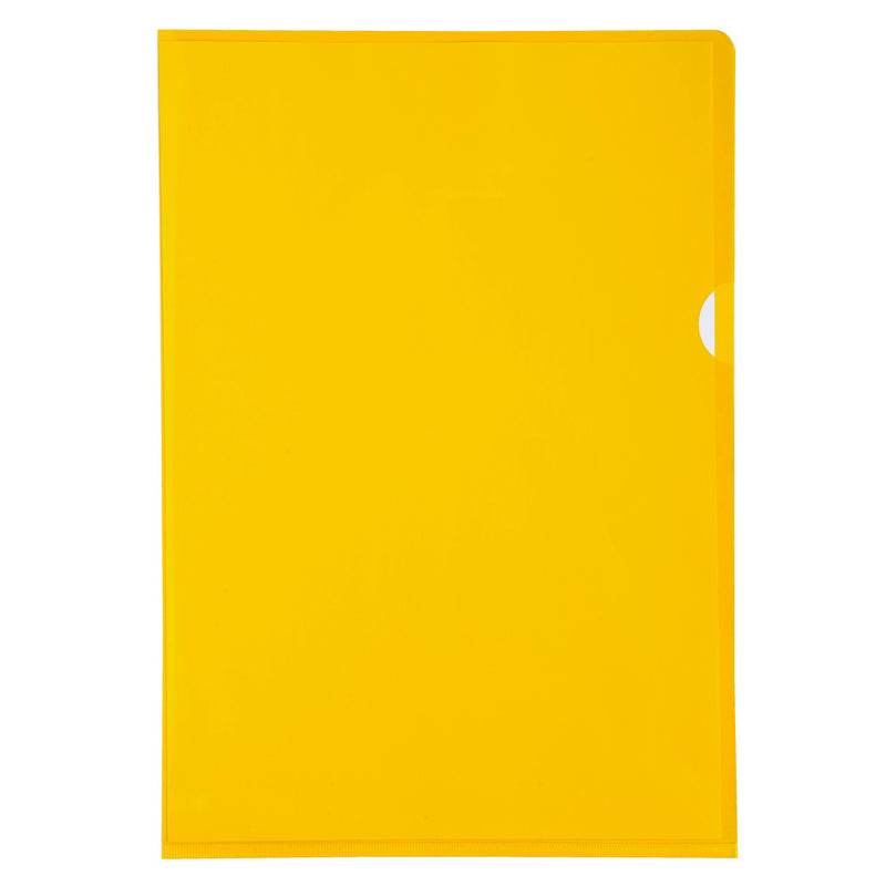 Pochettes coin PVC lisse haute résistance 13/100e - A4  10 U
