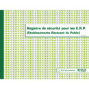 Piqûre 24x32cm - Registre de sécurité pour les établissement recevant du public (ERP) - 32 pages