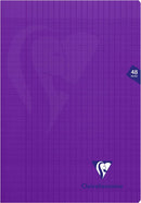 Cahier agrafé Mimesys grands carreaux couverture polypropyléne