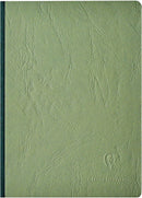 Carnet age bag  Cousu Dos Toilé Vert - A5 14,8x21 cm - 192 Pages Lignées - Papier Blanc 90 g - Couverture Carte Lustrée Grain Cuir