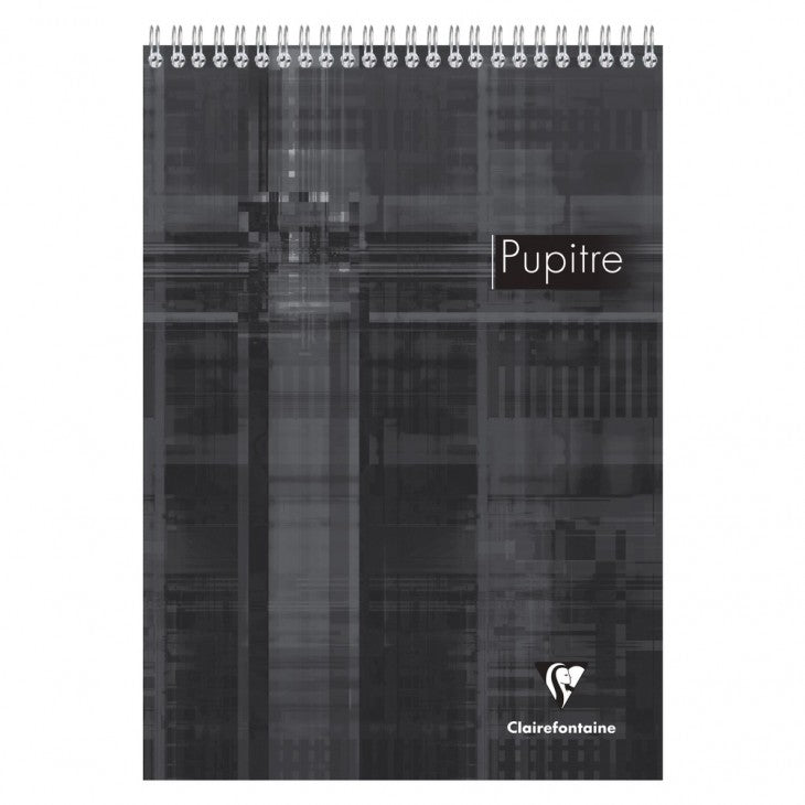BLOC PUPITRE SPIRAL  A4 160 PAGES  GRAND CARREAUX  DÉTACHABLES  COULEUR ALÉATOIRE