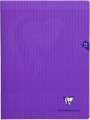 Cahier agrafé Mimesys grands carreaux couverture polypropyléne