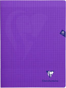 Cahier agrafé Mimesys grands carreaux couverture polypropyléne