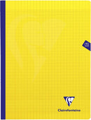 cahier broché cousu fil Mimesys 192 pages 24x32 cm 90g grands carreaux, couverture polypro