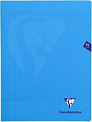 Cahier agrafé Mimesys grands carreaux couverture polypropyléne