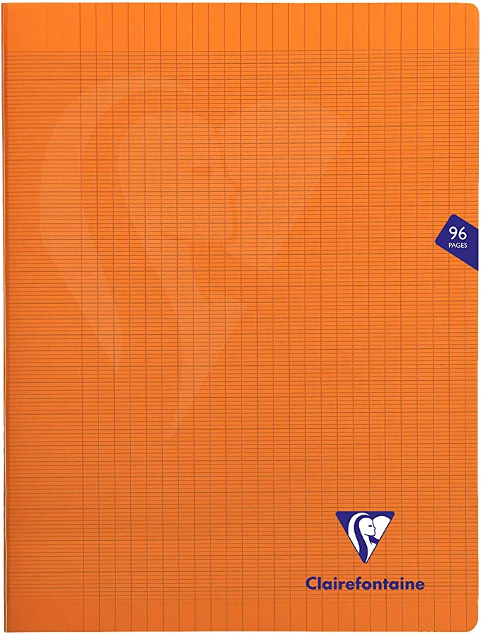 Cahier agrafé Mimesys grands carreaux couverture polypropyléne