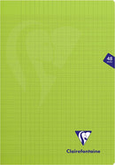 Cahier agrafé Mimesys grands carreaux couverture polypropyléne