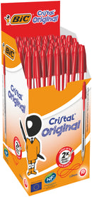 BIC Cristal Original Stylos-Bille Pointe Moyenne (1,0 mm) - boite de 50