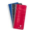 Carnets à Spirale - 8,5x20 cm - 180 Pages Petits Carreaux - Papier Blanc 90 g - Couverture Carte Pelliculée - Couleurs Aléatoires