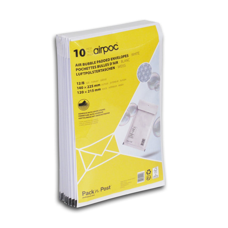 Pochettes bulles d'air 75 g/m² bande de protection par 10