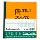 Piqûre position de compte 21x19cm 80 pages