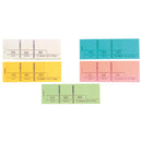 Bloc passe-partout 100 feuillets numérotés de 3 volets - Format 4,8x15 cm PAR 10