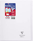Cahier Agrafé Koverbook  24x32 cm 96 Pages Grands Carreaux Clairefontaine Blanc 90 g - Couverture Polypro