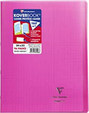 Cahier Agrafé Koverbook  24x32 cm 96 Pages Grands Carreaux Clairefontaine Blanc 90 g - Couverture Polypro