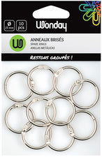 Anneaux brisés  GRIS MÉTAL
