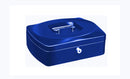 CAISSE À MONNAIE 9 X 20,5 X 16 CM MÉTAL BLEUE