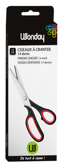 CISEAUX CRANTEUR 23 CM LAMES ACIER INOX BOUTS POINTUS