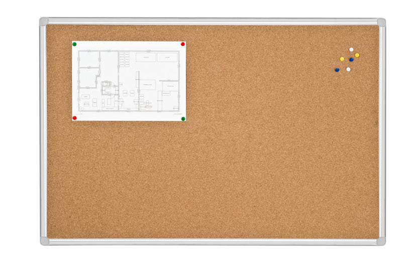 TABLEAU LIÈGE CADRE ALUMINIUM + KIT DE FIXATION