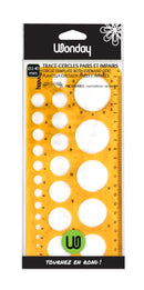 TRACE-CERCLE ø 2 À 40 MM PLASTIQUE SOUPLE INCASS. ANTITACHE MM & CM LS