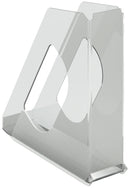 CORBEILLE -PORTE REVUE -TRANSPARENT POUR A4 (L X H X P) 72x256x260