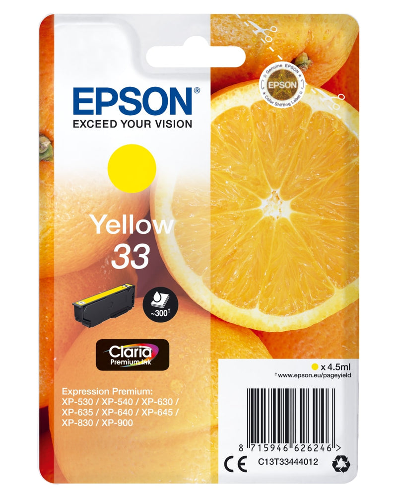 Epson 33 Oranges - cartouche d'encre originale