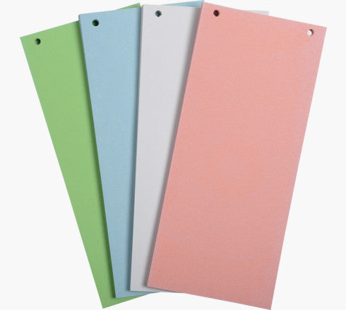 Intercalaires horizontales unies perforées  Forever - 105x240mm etui de 100U