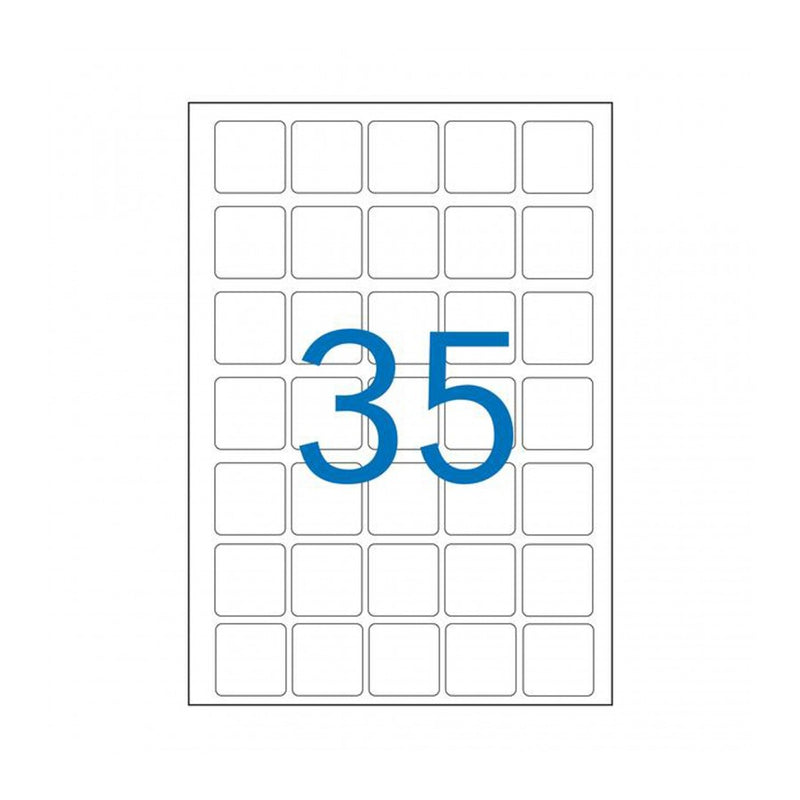ETIQUETTES MULTIUSAG 35X35 BOITE DE 3500U