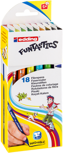 Pochette de 18 feutres de coloriage pour enfants coloris assortis