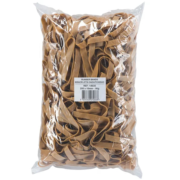 BRACELETS CAOUTCHOUC BLONDS ELASTIQUE 1 KG