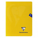 Cahier agrafé Mimesys grands carreaux couverture polypropyléne