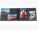 ALBUM PHOTO À SPIRALES 50 PAGES NOIRES MILANO - ROUGE