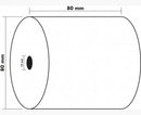 BOBINE POUR TICKETS DE CAISSE 80X70MM - 72M - 1 PLI THERMIQUE 48G/M2.PAR 10