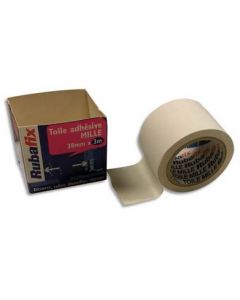 RUBAN TOILE TRES RESISTANT 38mmX3M BLANC et NOIR