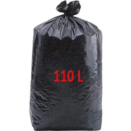 SAC POUBELLE NOIR 110L